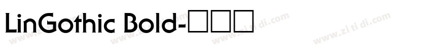LinGothic Bold字体转换